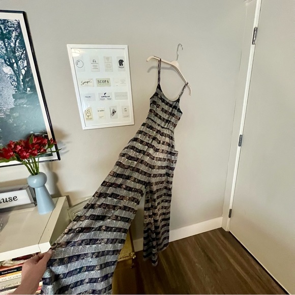 Fashion Brand Company Rings Satin Lounge Jumpsuit - Picture 3 of 5